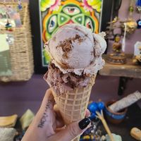 Moon pie & cookie butter (on top) at Plant+Love Ice Cream in St Petersburg