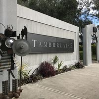 Out the front at Tamburlaine Organic Wines in Pokolbin