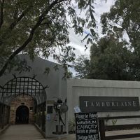 Beautiful entrance at Tamburlaine Organic Wines in Pokolbin
