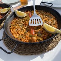 Arroz con verduras y garbanzos   at Xaloc Lounge in Alicante