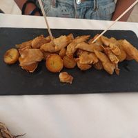 Heura con patatas asadas at Xaloc Lounge in Alicante