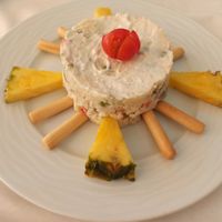 Ensaladilla vegana at Xaloc Lounge in Alicante