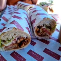 1 sandwich Shawarma (which gives you 2 sandwiches) at Cafe K in Fredericia