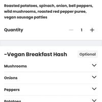 Breakfast hash ingredients   at Avalon - Woodward Ave in Detroit