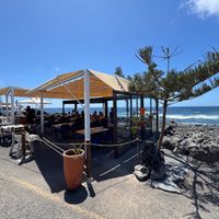 Outdoor seating with an amazing view at Lago Verde in Lanzarote