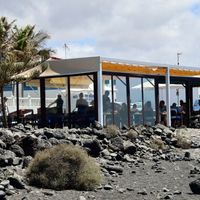 Outdoor seating from the beach at Lago Verde in Lanzarote