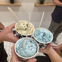 Cookies & Cream and Banana soy-base ice cream  at Donut Friend - DTLA in Los Angeles