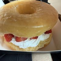 Strawberry Lab donut  at Donut Friend - DTLA in Los Angeles
