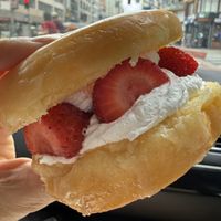 Strawberry Lab donut  at Donut Friend - DTLA in Los Angeles