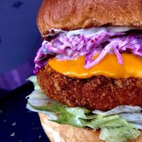 Chicken free 🍔 at Marinara Pizzeria in San Jose