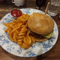 Burger at Park Distillery in Banff