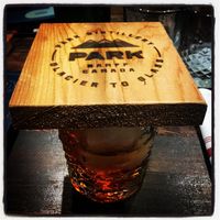 Foods good, but the cocktails are great! Smells like love.  at Park Distillery in Banff