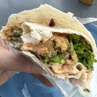 Falafel wrap  at Astro Cafe in Lake Tekapo