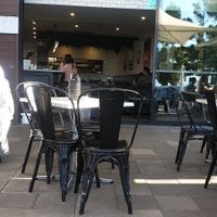 Outside seating at Town & Country Pizza in Geelong