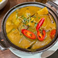 Tofu and aubergine curryy  at Nem Nem in North London