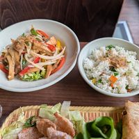 Mushroom stirfry at Nem Nem in North London