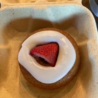 Key Lime Strawberry Vegan Donut at The Urban Bean in Orange Park