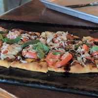 Margherita flatbread at The Urban Bean in Orange Park