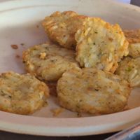 Potato cakes at The Urban Bean in Orange Park