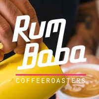 Look for this logo! at Rum Baba Coffeeroasters in Amsterdam
