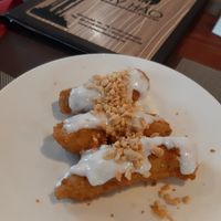 baked bananas with coconut milk and peanuts at My Hao in Erlangen