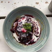 berry pancakes at WAVE in East London