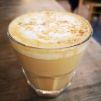 Peanut butter coffee at WAVE in East London