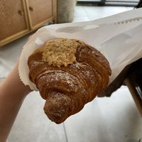 Almond croissant  at WAVE in East London