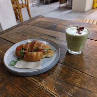 Best vegan ham and cheese croissant I've had at WAVE in East London