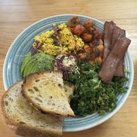 Brekkie bowl with bacon  at WAVE in East London