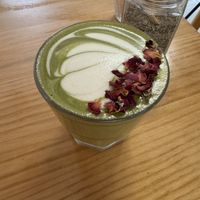 Matcha latte  at WAVE in East London