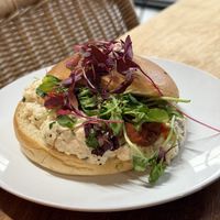 Brekkie egg salad sandwich   at WAVE in East London