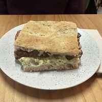 Aubergine tofu sandwich   at WAVE in East London