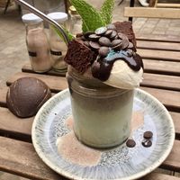 Mint chocolate milkshake  at WAVE in East London