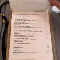 Lunch menu at Netzer in Stuttgart