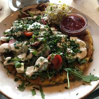 Savory “omelette" at Caffe Miasto in Warsaw
