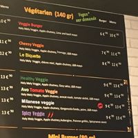 Vegetarian menu  at Holy Moly in Caen
