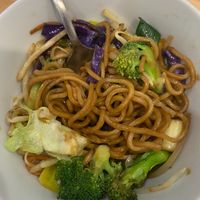 lo mein at Spicy Moon - 6th St in New York City