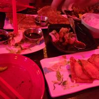 Extremely delicious, spicy, varied cuisine. Demolished 6 different dishes with vegan and nonvegan friends. at Spicy Moon - 6th St in New York City