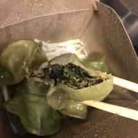 Steam vegetable dumpling   at Spicy Moon - 6th St in New York City