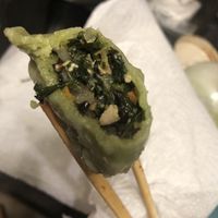 Steam vegetable dumpling   at Spicy Moon - 6th St in New York City