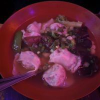 Vegetable wonton soup! at Spicy Moon - 6th St in New York City