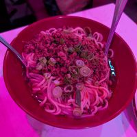 Beef noodles at Spicy Moon - 6th St in New York City