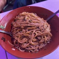 Dan dan noodles at Spicy Moon - 6th St in New York City