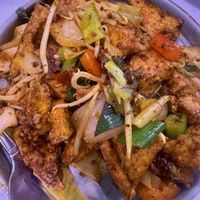 Cumin tofu  at Spicy Moon - 6th St in New York City