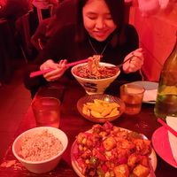 Dry Pepper Style, chili cucumbers, dan dan noodles at Spicy Moon - 6th St in New York City