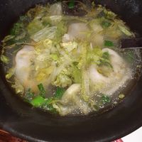 Wonton soup at Spicy Moon - 6th St in New York City