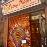 Great food inside! at Spicy Moon - 6th St in New York City