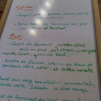 lunch menu (early january 23) at Comptoir Sauvage in Lyon