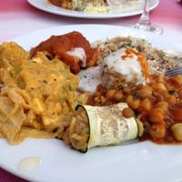 Buffet delights  at Jardim das Cerejas - Chiado in Lisbon
